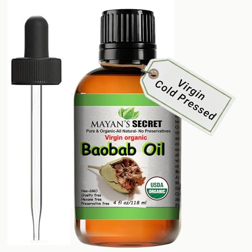 Mayan's Secret Mayans Secret Virgin Organic Baobab Oil Cold Pressed Unrefined for Skin Hair and Massage 4 fl oz - Image 2