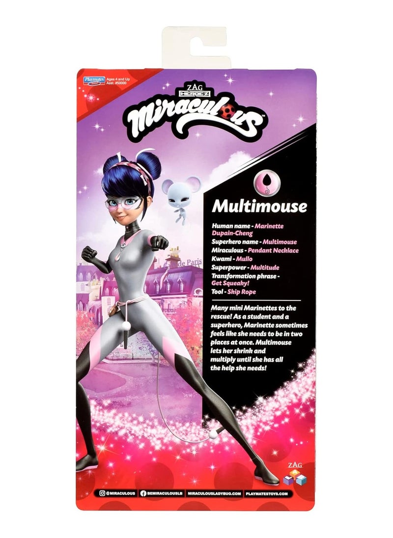 Bandai Miraculous Ladybug & Cat Noir Multimouse Fashion Doll - 26 cm Articulated Doll with Accessories and Miraculous Kwami  - Image 2