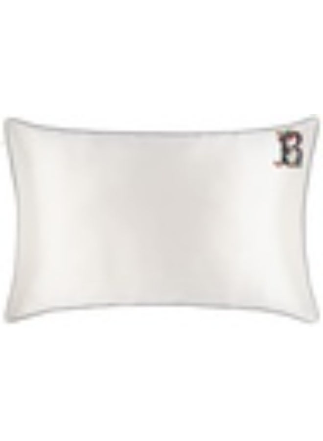 Slip slip pure silk initial collection queen pillowcase - white B 1 piece - Image 1