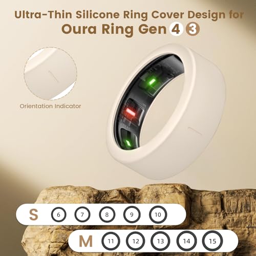 BandRain Ultra-Thin Covers Compatible with Oura Ring Gen 4/Oura Gen 3 Cover, Anti-Scratch Elastic Silicone Protector Case Smart Rings Accessories for ULTRAHUMAN Ring AIR Women Men, 4 Pack - Image 3