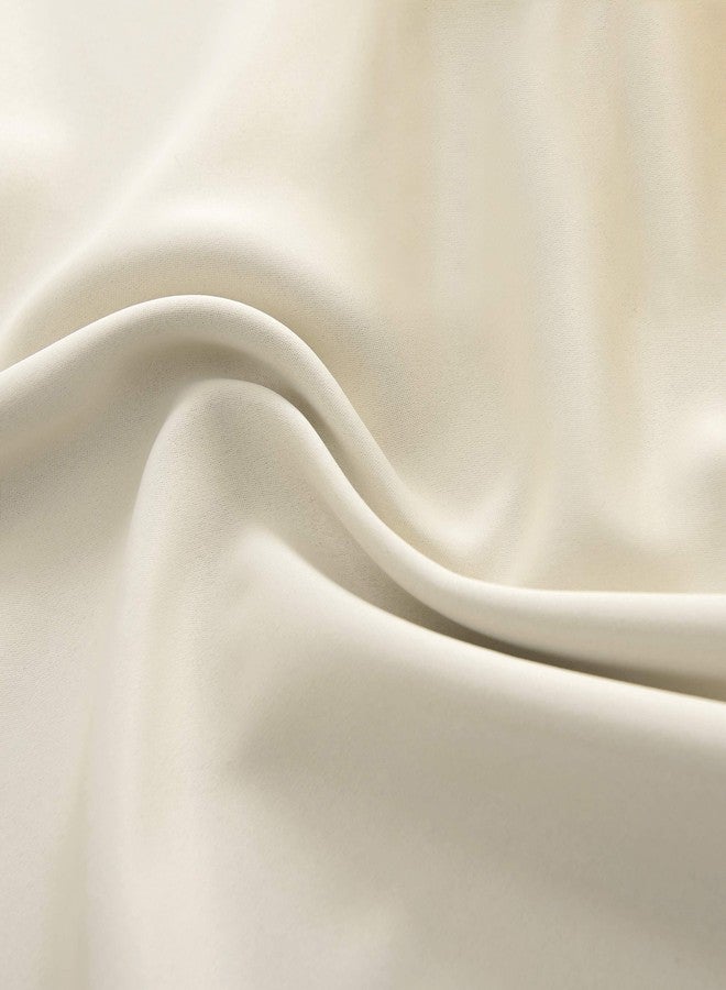 DONREN Cream Beige 20 Inch Length Short RV Curtains for Camper Kitchen Room Darkening Small Window Curtain Tiers for Nursery Bathroom Loft 24 Wide by 20 Long Set of 2 Panels - Image 5