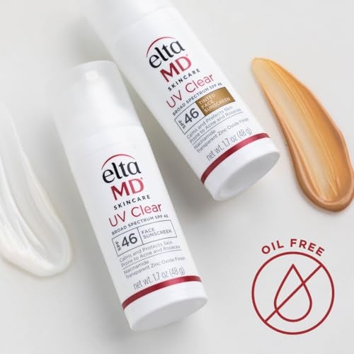 EltaMD واقي شمس الوجه EltaMD UV Clear SPF 46 خالي من الزيوت للوجه مع أكسيد الزنك واقي شمس موصى به من قبل أطباء الجلدية لذوي البشرة الحساسة المعرضة لحب الشباب 17 أونصة مضخة - Image 5