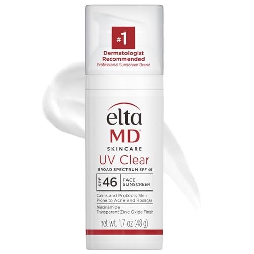 EltaMD واقي شمس الوجه EltaMD UV Clear SPF 46 خالي من الزيوت للوجه مع أكسيد الزنك واقي شمس موصى به من قبل أطباء الجلدية لذوي البشرة الحساسة المعرضة لحب الشباب 17 أونصة مضخة - Image 2
