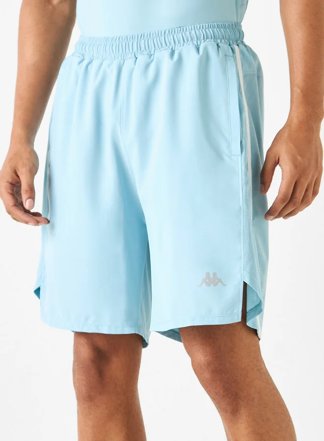 Kappa Logo Detail Shorts with Elasticated Waistband and Pockets