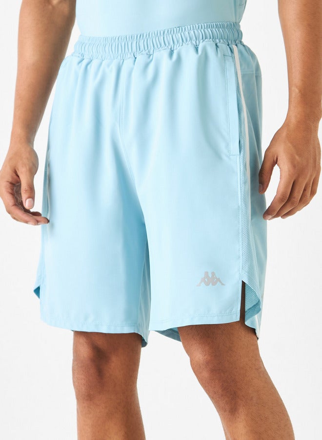 Kappa Logo Detail Shorts with Elasticated Waistband and Pockets - Image 1