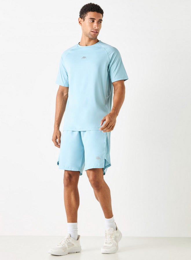 Kappa Logo Detail Shorts with Elasticated Waistband and Pockets - Image 2