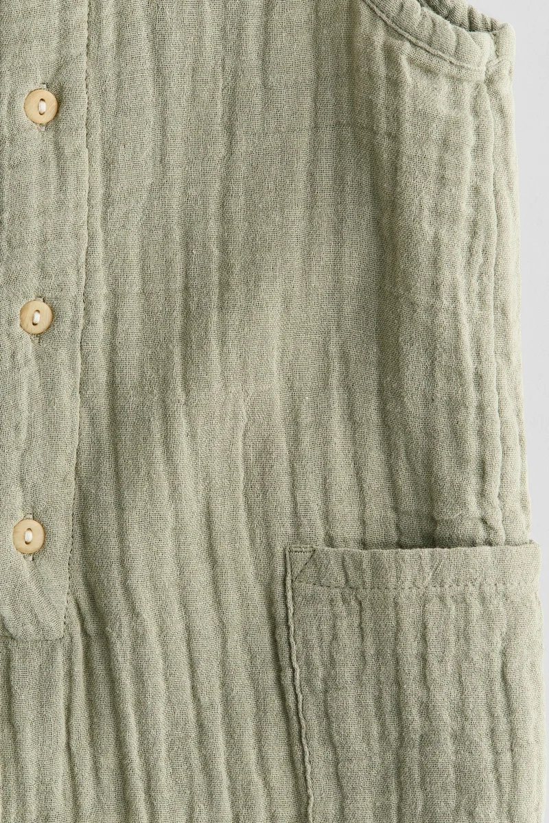 H&M Cotton muslin romper suit