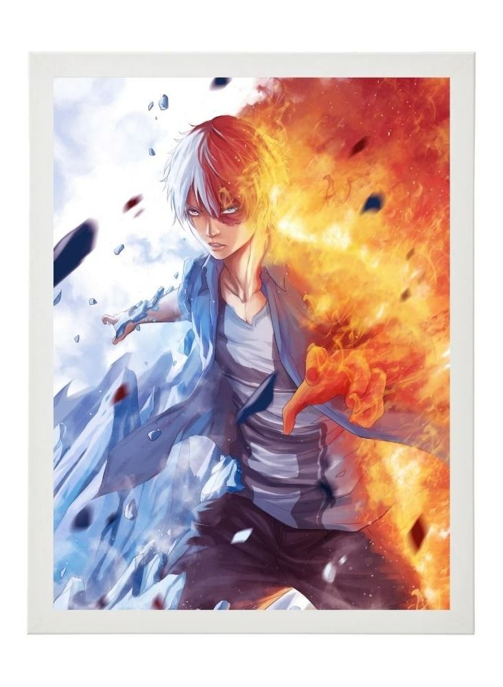 RKN Digital Wall Art Poster Frame My Hero Academia Todoroki 21X30 cm - Image 2