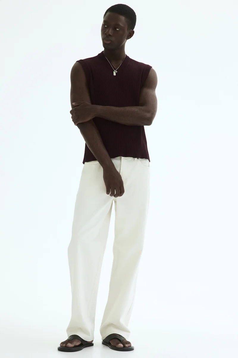 H&M Slim Fit Ribbed sweater vest