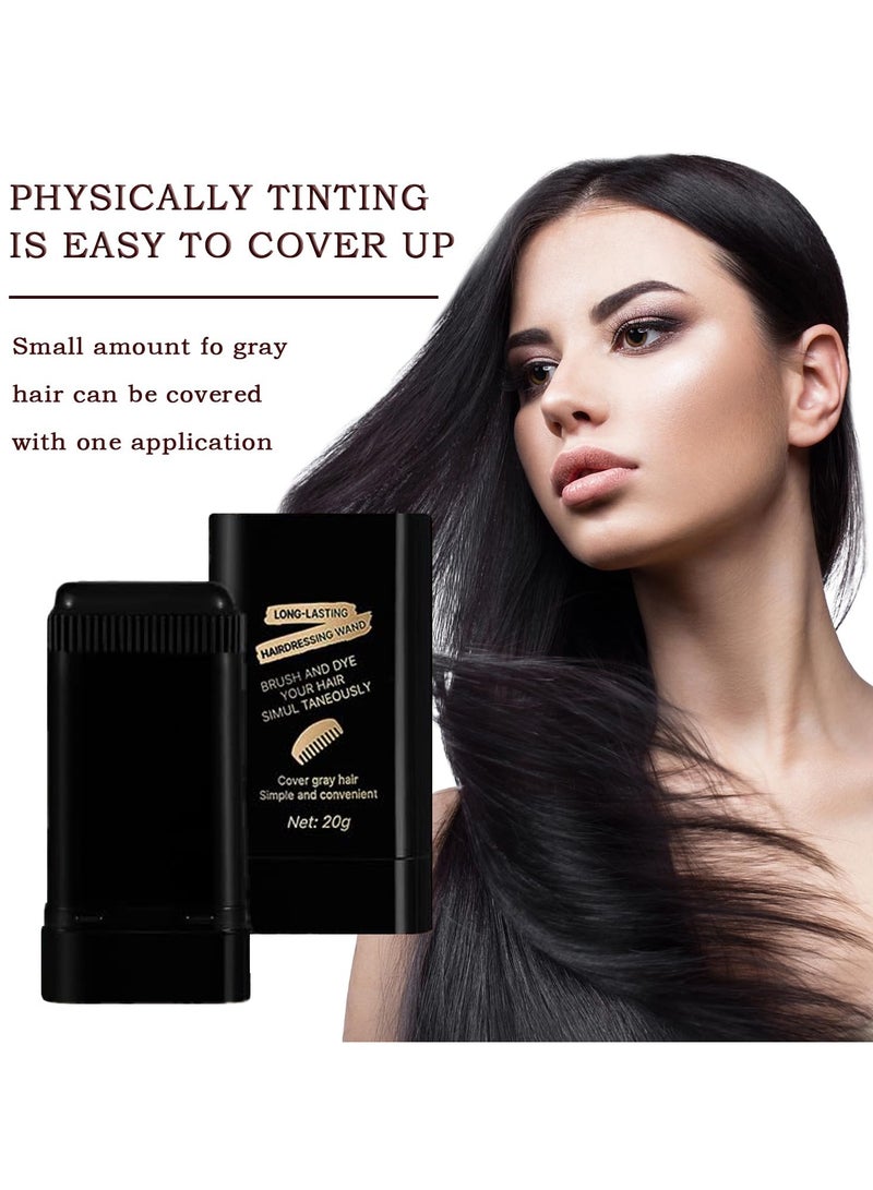 Meidián 2Pack Safe and Convenient Comb Hair Dye, Portable Hair Dye Comb For Gray Hair Coverage, Waterproof and Sweat-Proof, 2 in 1 Instant Dye, for Women & Men(BLACK) - Image 5