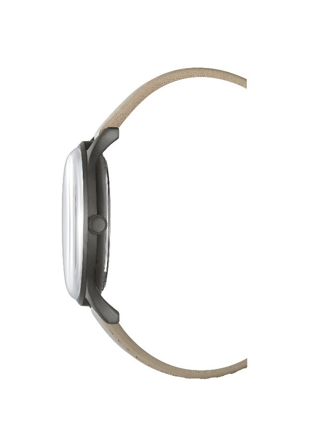 Kenneth Cole New York ساعة أنالوج للرجال بقرص بني فاتح وحزام جلد بني فاتح بتصميم كلاسيكي حديث - 43 مم - Image 2