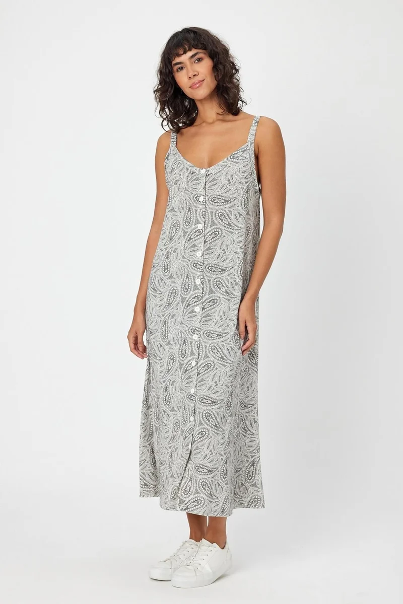 Alexander Gardi Paisley Button-Down Dress