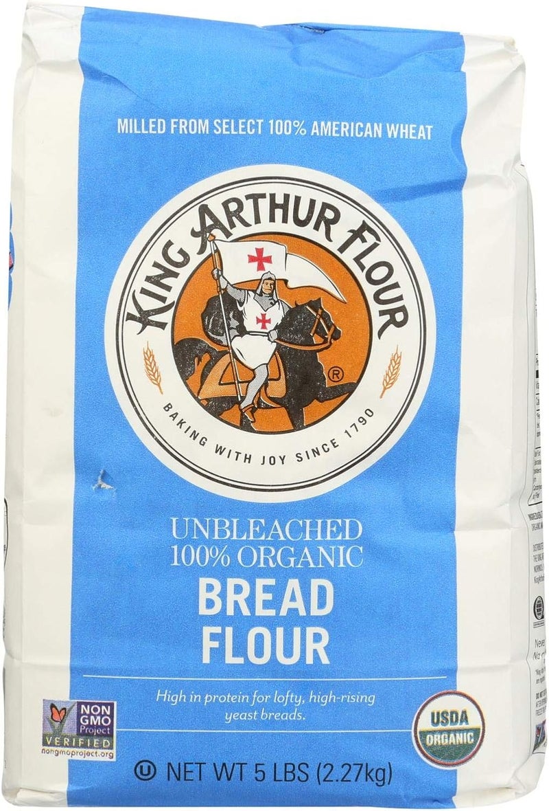 دقيق الخبز العضوي غير المبيض من كينغ آرثر - 5 أرطال