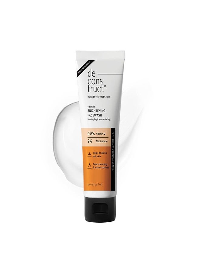 ديكونستركت غسول الوجه دي كونستركت لتفتيح البشرة مع 0.5% فيتامين سي + 2% نياسيناميد | لبشرة مشرقة ومتألقة | تركيبة غير مجففة وغير مهيجة | يخفف البقع الداكنة | مناسب لجميع أنواع البشرة | غسول وجه للرجال والنساء | 100 مل - Image 1