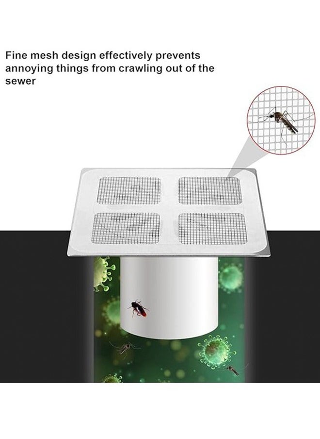 Sweet Life 100 Disposable Shower Drain Mesh Stickers, Drain Cover, Floor Drain Stickers, Sink Strainer Stickers, Hair Catcher, Hair Sewer Stickers for Bathroom, Laundry Room, Bathtub, Kitchen, Sink, and more  - Image 5