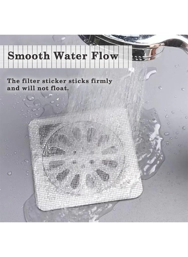 Sweet Life 100 Disposable Shower Drain Mesh Stickers, Drain Cover, Floor Drain Stickers, Sink Strainer Stickers, Hair Catcher, Hair Sewer Stickers for Bathroom, Laundry Room, Bathtub, Kitchen, Sink, and more  - Image 4