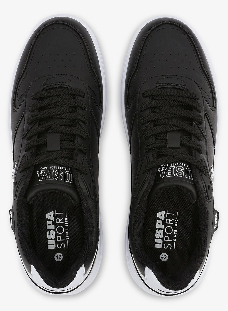 U.S. Polo Assn. Men's Black Classic Low-Top Sneakers, Stylish Lace-Up Design Shoes Perfect for Casual Adventures - Image 5