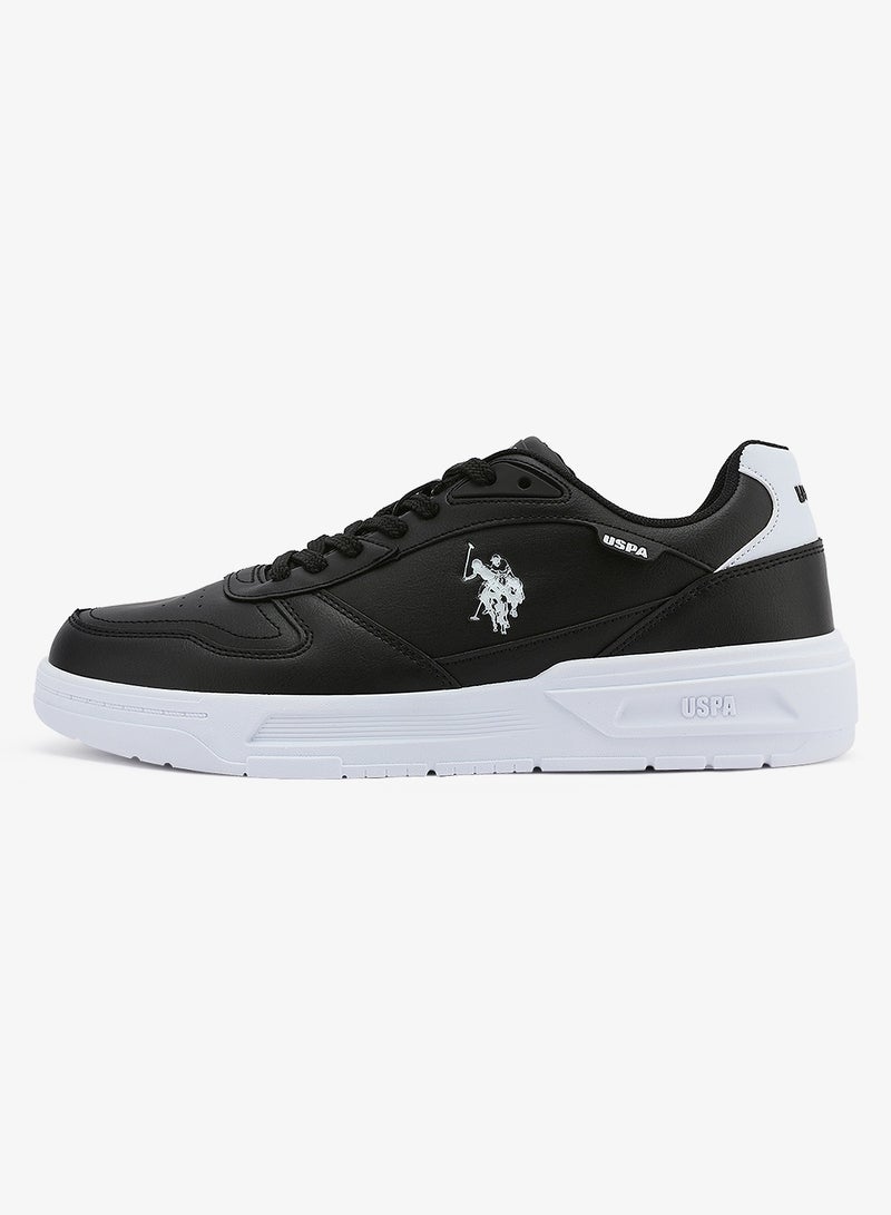 U.S. Polo Assn. Men's Black Classic Low-Top Sneakers, Stylish Lace-Up Design Shoes Perfect for Casual Adventures - Image 2