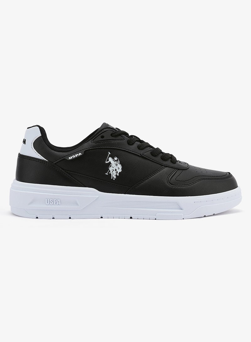 U.S. Polo Assn. Men's Black Classic Low-Top Sneakers, Stylish Lace-Up Design Shoes Perfect for Casual Adventures - Image 2