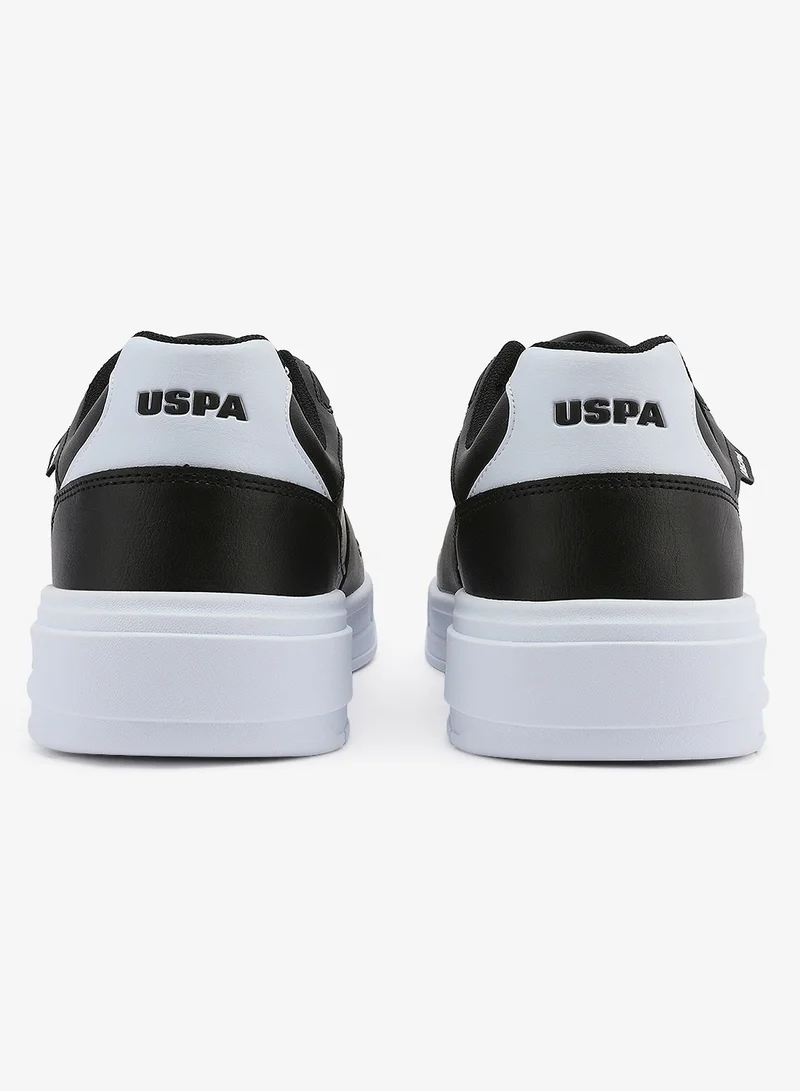 U.S. Polo Assn. black Men's Black Classic Low-Top Sneakers, Stylish Lace-Up Design Shoes Perfect for Casual Adventures for Men | Best Price UAE