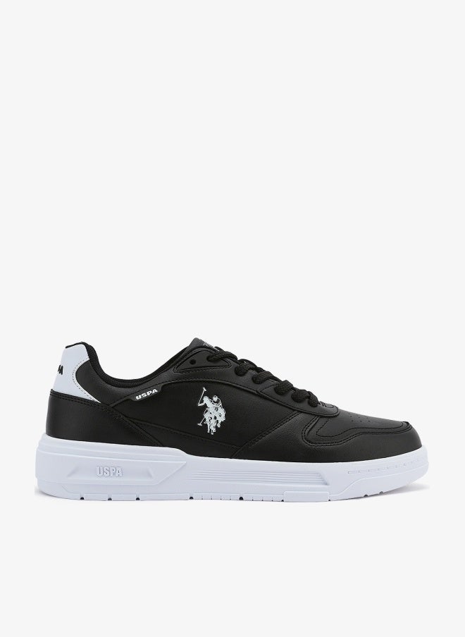 U.S. Polo Assn. Men's Black Classic Low-Top Sneakers, Stylish Lace-Up Design Shoes Perfect for Casual Adventures - Image 1