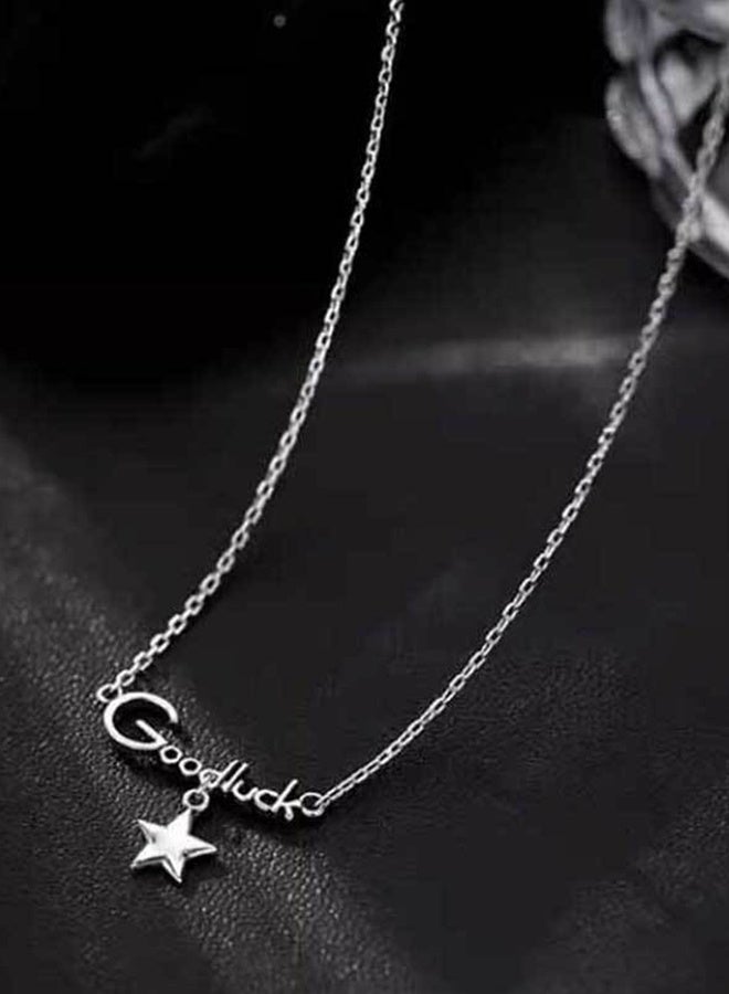 DUNISO 925 Pure Silver Necklace, Fashion Dainty Necklace, Jewelry Hypoallergenic Necklace,  Ideal Gift for Women, Girls, Valentines, Mother's Day, Birthday Gifts - Image 4