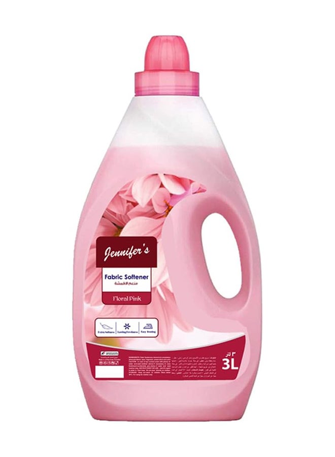 Jennifer's Fabric Softener Floral Pink 3 Liters - Superior Softening, Long-Lasting Fragrance, Eazy Iron, Gentle on Fabrics - Image 1