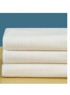Tanyaz Disposable Bed Sheets,3PCS Quilt Cover and Pillow Case Set Portable Disposable Sheet Ready to use Disposable Thick Non-Woven Fabric Bedding Cover Set for Hotel/Business Trip/Camping(3pcs)  - Image 1