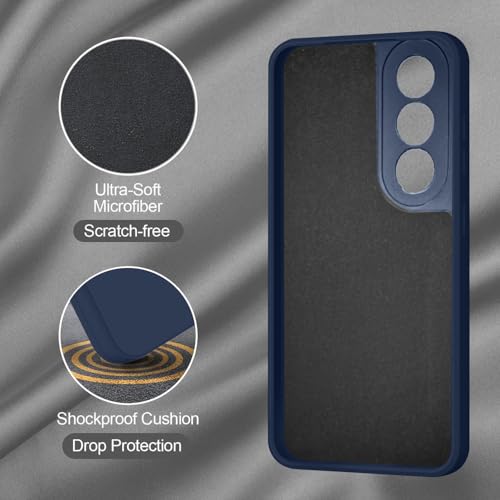 SBMS Silicone Back Cover Case for Oppo K13x 5G | Soft Micro-Fibre Lining Inside | Camera Protection Bump | Shockproof Back Cover Case for Oppo K13x 5G (Blue) - Image 3