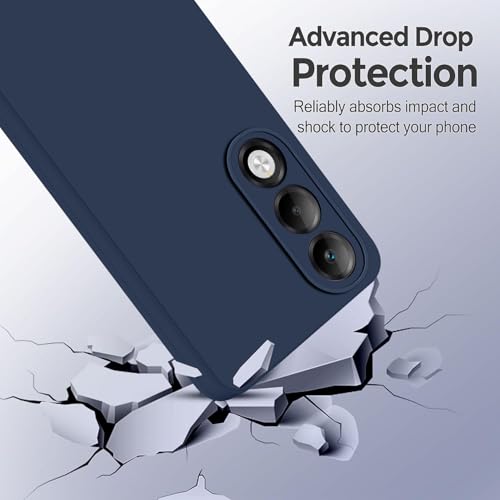 SBMS Silicone Back Cover Case for Oppo K13x 5G | Soft Micro-Fibre Lining Inside | Camera Protection Bump | Shockproof Back Cover Case for Oppo K13x 5G (Blue) - Image 4