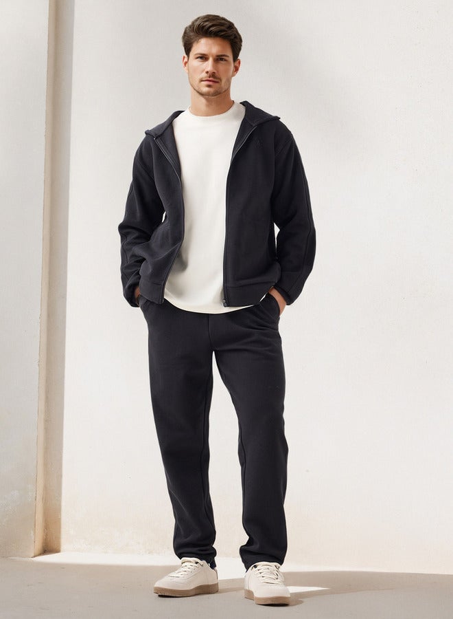 Splash Active Waffle Textured Zip Through Hoodie with Zip Closure - Image 2