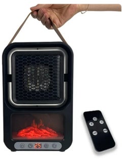 Generic Electric Heater with Remote Control, Mini Desktop  - Image 1