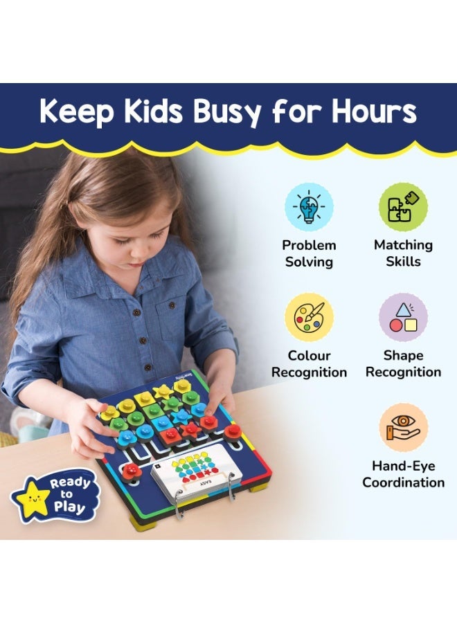 Smartivity Shape Coder DIY S.T.E.M Educational Puzzle Game for Kids 6+ – Logic, Pattern Recognition & Color Matching | 15 Challenge Cards | Screen-Free Learning Toy for Problem Solving & Critical Thinking - Image 4