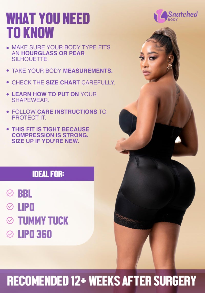 Snatched Body Stage 3 Strapless Faja High Compression | Shapewear Bodysuits for Women | Fajas Colombianas Moldeadoras Black S - Image 5