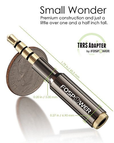 FosPower 3.5mm Male to Female Auxiliary Stereo Audio Headphone Jack AUX Adapter, 4-Conductor TRRS for iPhone, Smartphones, Tablets, Speakers, Microphone & Card Readers (3 Pack) - Image 3