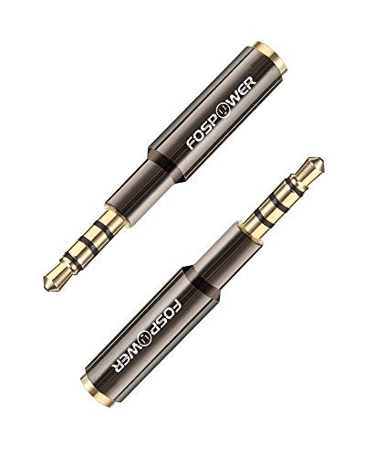 FosPower 3.5mm Male to Female Auxiliary Stereo Audio Headphone Jack AUX Adapter, 4-Conductor TRRS for iPhone, Smartphones, Tablets, Speakers, Microphone & Card Readers (3 Pack) - Image 2