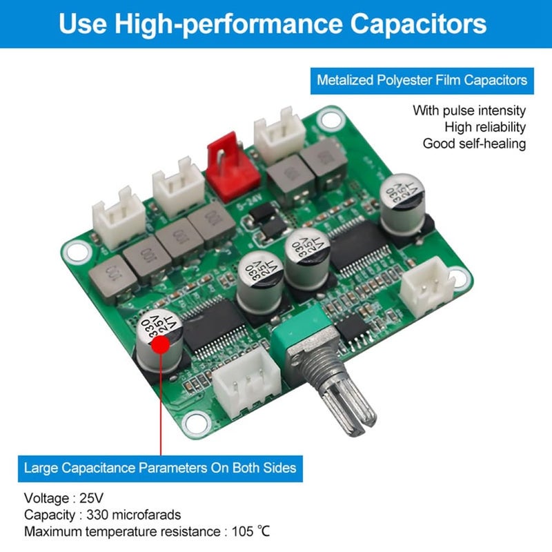 TPA3118 2 1 Channel Digital Audio Amplifier Board Module 2x30W 60W 12V 24V Power Amp - Image 3