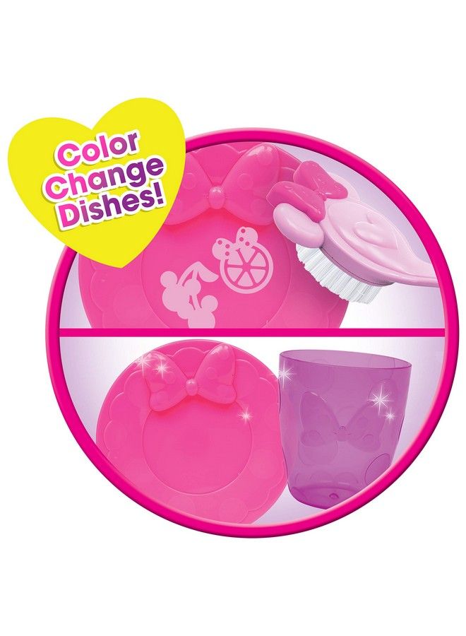 Minnie S Happy Helpers Magic Sink Set Pretend Play Working Sink Kids Kitchen Set Toys By Just Play Multicolor - Image 4