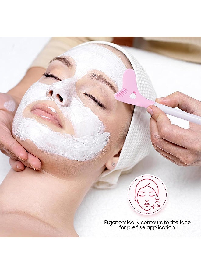 Photon 2 in 1 Double-Sided Facial Cleansing Brushes, 2Pcs Silicone Face Scrubber  Brush, Face Mask Brush for Exfoliating, Removing Blackheads Makeup Skincare Removal - Image 4