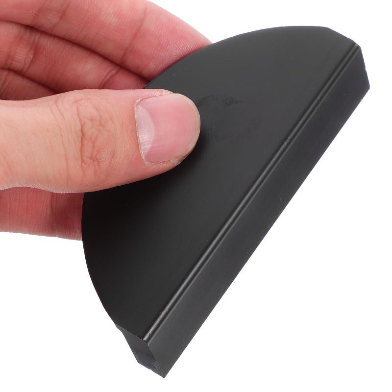 4Pcs Black Semi Circular Cabinet Pulls Handles 64mm Hole Center For Furniture Drawers - Image 5