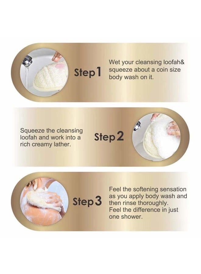 CROVIN Bigger 5x7 Natural loofah Sponge for Exfoliating and Invigorate Your Dead Skin - Eco Friendly and Biodegradable All-Natural Loufa - Deeply Clean Your Body Pack of 4 - Image 5