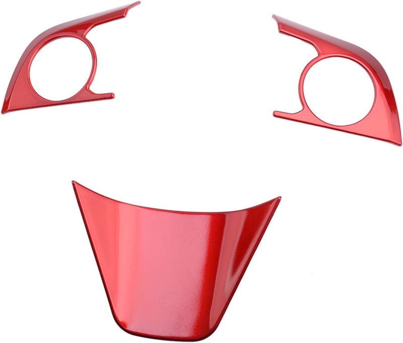 DEMULAX Red Steering Wheel Button Frame Cover for Toyota Camry - Image 1
