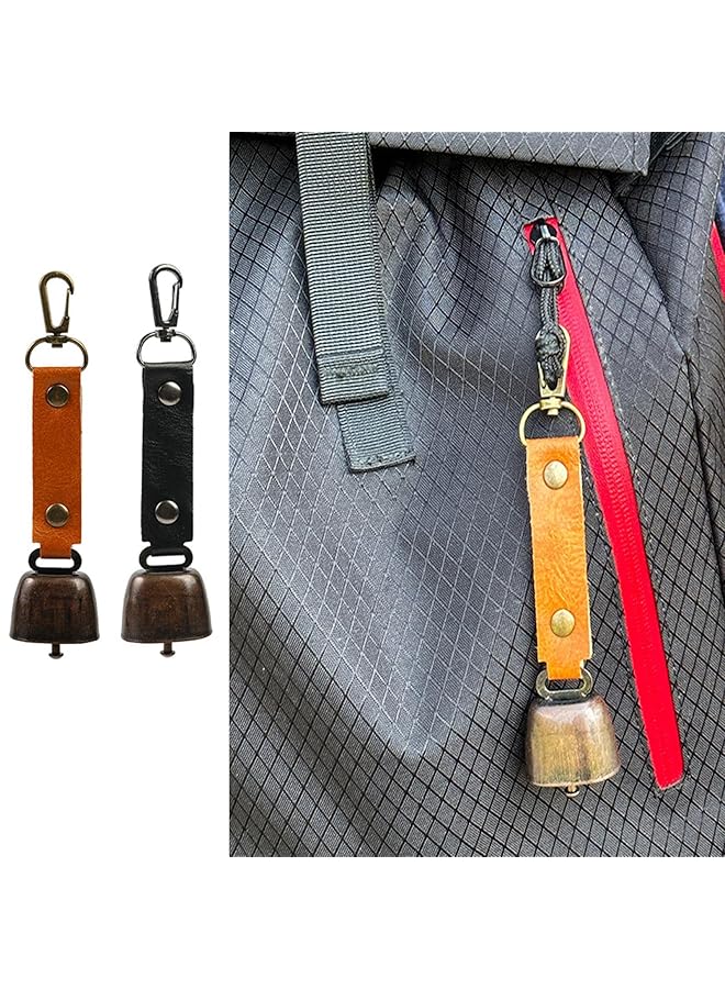 erorex Metal Vintage Mini Cowbell Bells Decorations Key Ring With Bell Versatile Compact And Portable Cowbell Drum For Outdoor Hiking Backpack Pendant Pack Of 2 - Image 5