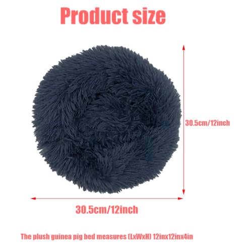 Yinprwi Guinea Pig Beds Hamster Beds Small Pet Cage Accessories Burrowing Pet Bed Thickened and Warm Winter Guinea Pig Beds for Hedgehog Chinchilla and Small Animals Gray - Image 3