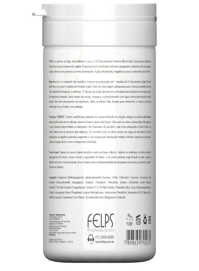 Felps Professional فيلبس بروفيشينال - مسحوق تبييض بلوند بريميوم - 500 جرام / 17.6 أونصة - Image 2