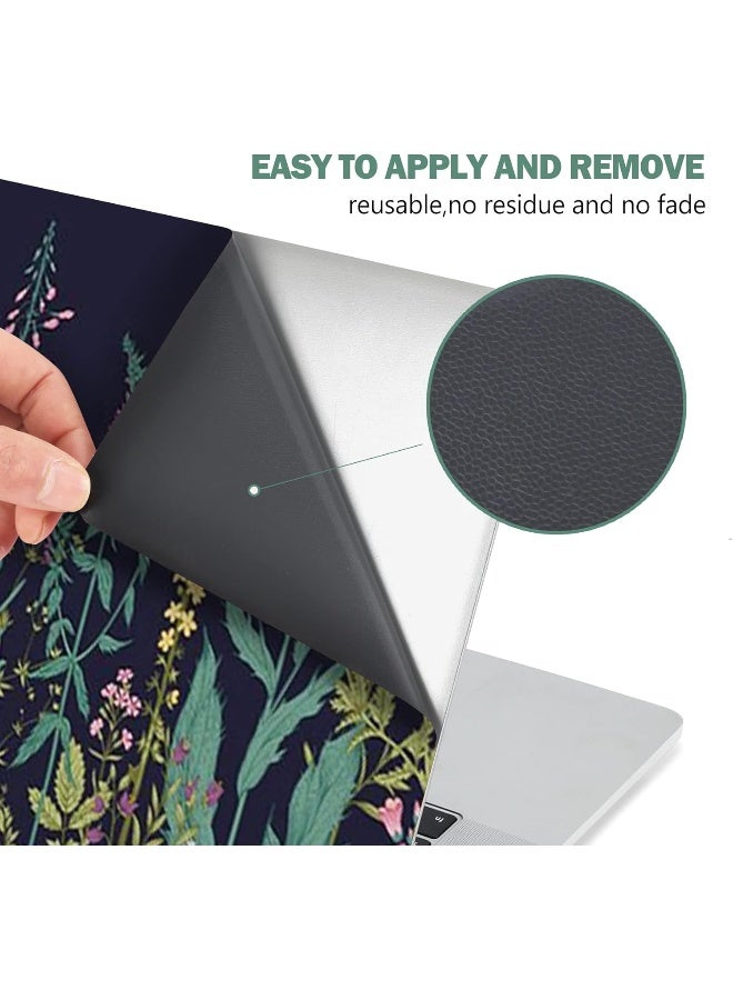 AIMSA Laptop Skin Sticker Decal, 12 13 13.3 14 15 15.4 15.6 inch Laptop Art Decal Protector Notebook Netbook PC 15.6" Universal Vinyl Cover, Flowers Plants - Image 3