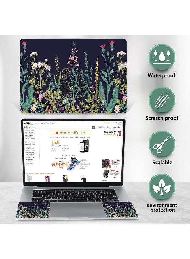 AIMSA Laptop Skin Sticker Decal, 12 13 13.3 14 15 15.4 15.6 inch Laptop Art Decal Protector Notebook Netbook PC 15.6" Universal Vinyl Cover, Flowers Plants - Image 5