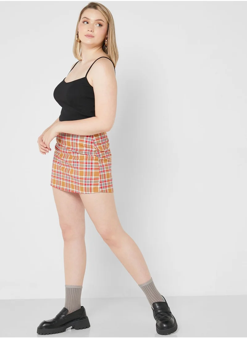 MONKI Checked Skirts