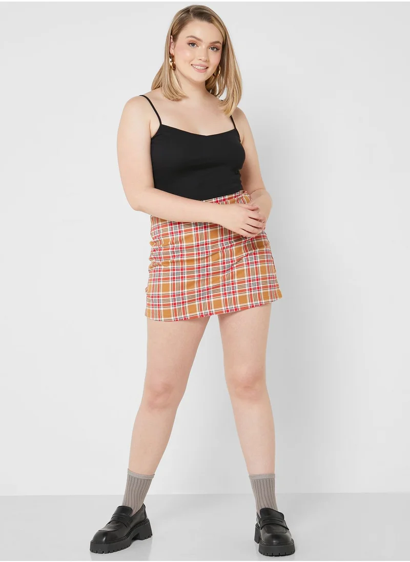 MONKI Checked Skirts