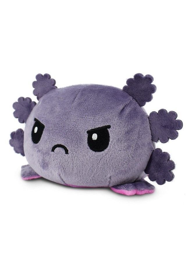 TeeTurtle - The Original Reversible Axolotl Plushie Gray + Rainbow Cute Sensory Fidget Stuffed Animals That Show Your Mood - Image 1